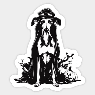 Halloween Galgo Espanol Greyhound Spanish Sticker